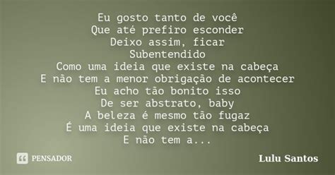 eu gosto tanto de você letra